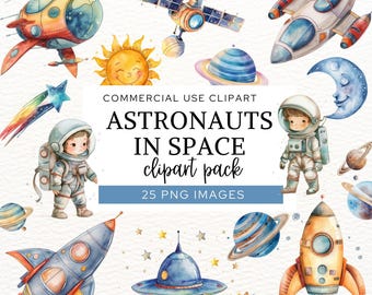 Astronaut Illustrationen, Weltraum UFO, Galaxie Illustrationen, Raketen Raumschiffe und Planeten Kinderzimmer Dekor