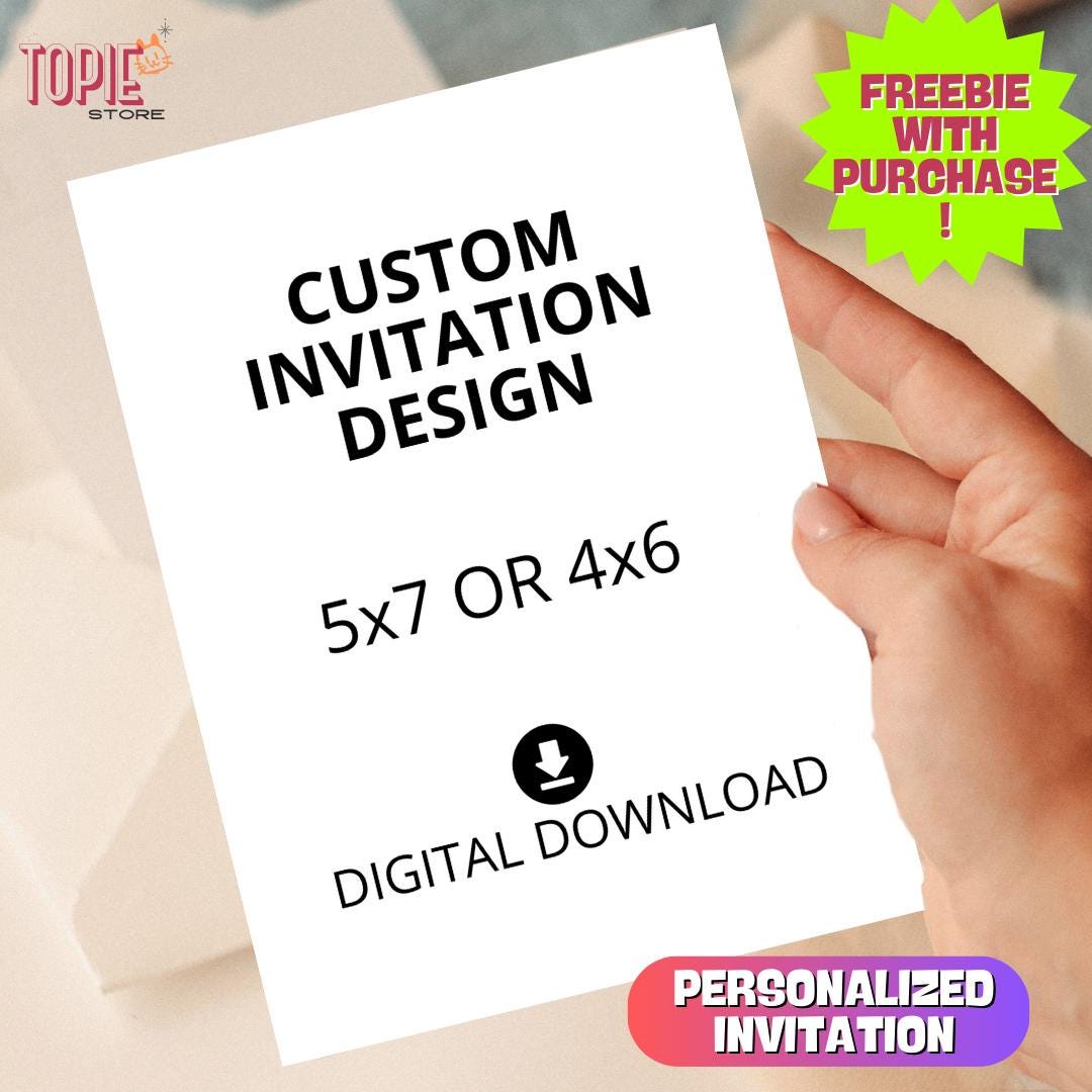 Custom Event Invitation,personalized Digital Design, Editable Birthday ...
