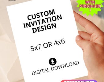 Custom Event Invitation,Personalized Digital Design, Editable Birthday, Baby Shower, Wedding, or Themed Party Invitation | English & Spanish