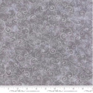 Moda Swirls Fabric, Grey Swirls Fabric, 9908 82, Moda Fabric, Grey Blender Fabric, Marbles Fabric, Continuous Yardage