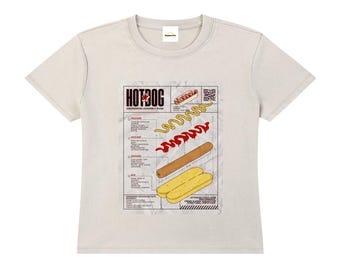 Guía de montaje de Hotdog: camiseta vintage con hombros caídos y lavado