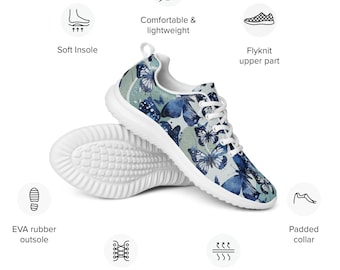 Zapatillas deportivas para mujer Blue Butterflies