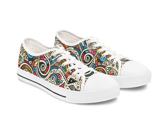 All Over Print Women's Low Top Sneakers