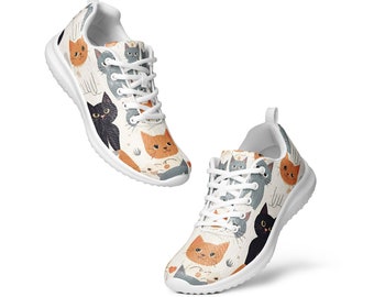 All Over Cat Print Women’s athletic shoes