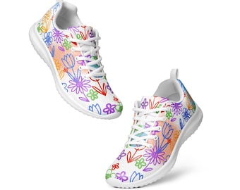 Dibujos de flores Zapatillas deportivas de mujer