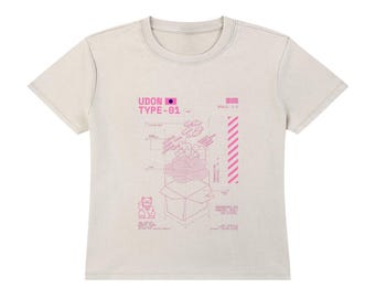 Camiseta vintage con hombros caídos y lavado Udon Diagram