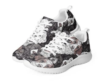 Zapatillas deportivas para mujer con estampado completo de perros