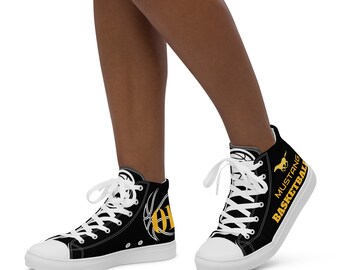 Personalized High Top Canvas Shoes, Custom made Women’s high top canvas shoes