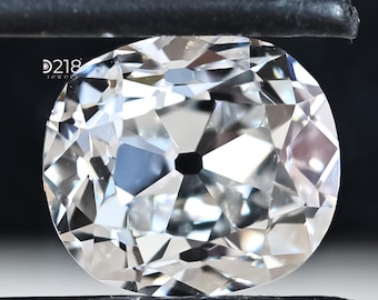 Peruzzi Cut Old Mine Cushion Lab Grown Diamond, Antique Cut Lab Created Diamond Cushion OMC, Handmade Loose Diamond For Engagement Ring