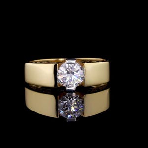 0.5 to 2 Carat Round Ring, IGI Lab Grown Diamond Solitaire Ring, Yellow Gold Ring, Ring For Women, Handmade Jewelry, Promise Ring For Gift