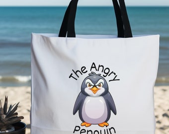 The Angry Penguin Tote Bag (AOP)