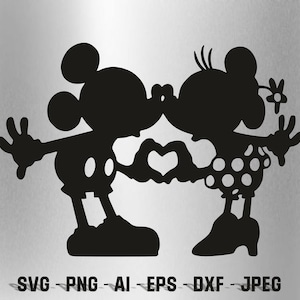 ミッキーマウス アウトライン SVG クラフトマシン Cricut Cameo