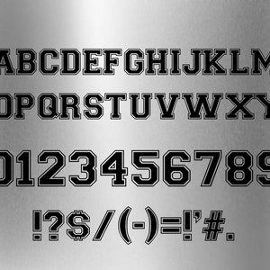 Varsity Font SVG, Jersey Font Svg, Sports SVG Alphabet, Varsity Letters ...