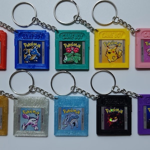 Pixel Art Retro Game Keychain