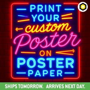 Papel premium para pósteres - Impresión de pósteres personalizados - Para cualquier ocasión - Cumpleaños - Bodas - Pósteres personalizados