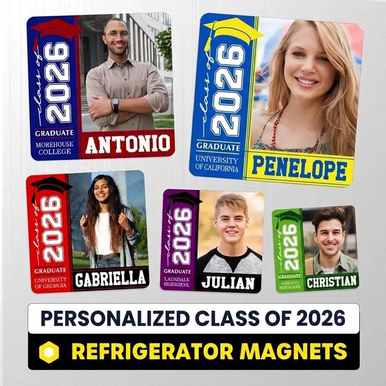 Personalized Graduation Magnet – Class of 2026 Keepsake Gift - Etsy