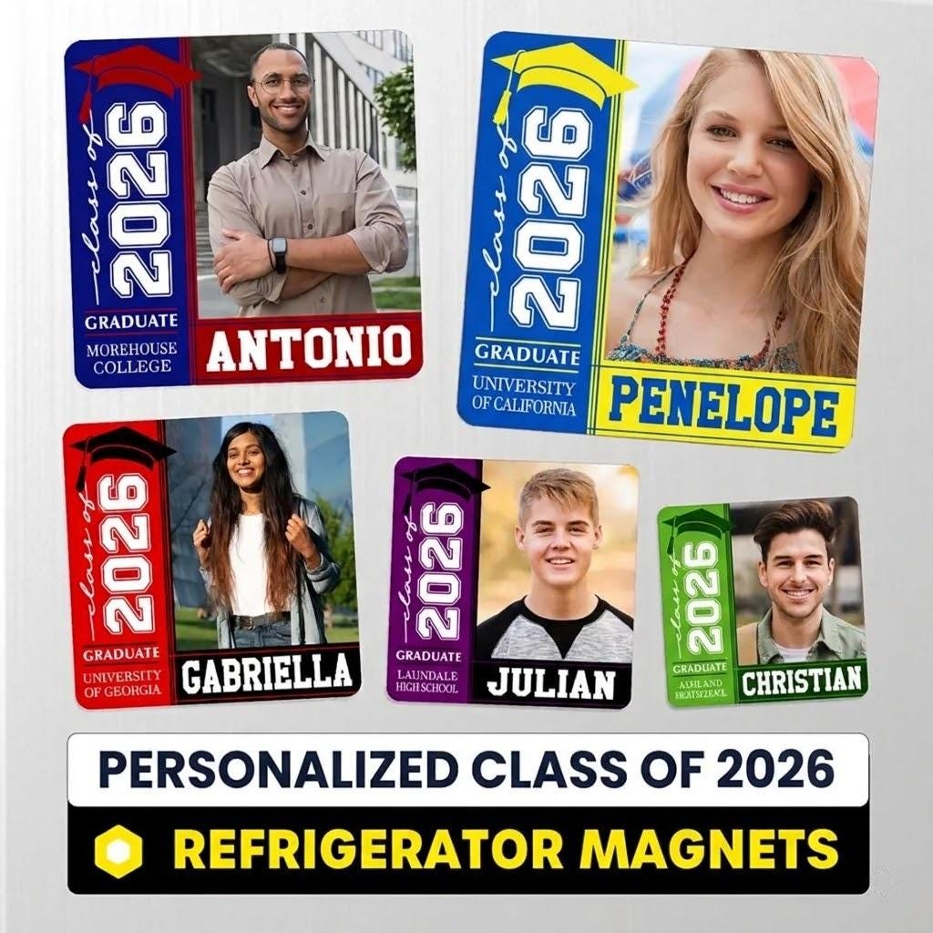 Personalized Graduation Magnet – Class of 2026 Keepsake Gift - Etsy