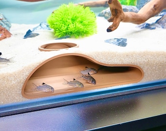 Fish Tank Hideout Cave - Single Opening Aquarium Underground Tunnel Hide