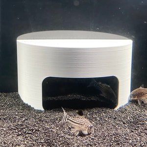 Aquarium Aquascape Cave Half Circle Cichlid Decor Cave Marine Reef Salt Water Fish Tank Hideout Axolotl Betta Clown Fish Kuhli Loach Hide