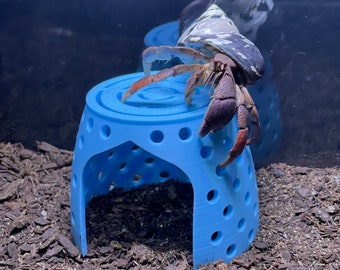 Hermit Crab Dome Hide, Hermit Crab Climbing Hide, Hermit Crab Ornament, Hermit Crab Toys, Hermit Crab Tank Decoration