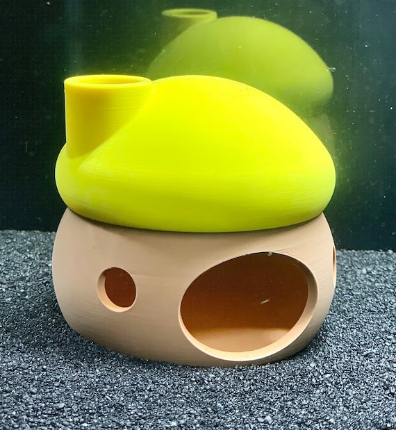 Aquarium Decoration Cave Mushroom Hut Fish Tank Decor Hideout Ornament Corydoras Catfish Goldfish Cichlid Accessories Etsy