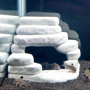 Aquarium Rock Corner Cave, Cichlid Cave, Kuhli Loach Dojo Loach Corydoras Catfish Hideout, Aspitogramma Cave, Betta Hide