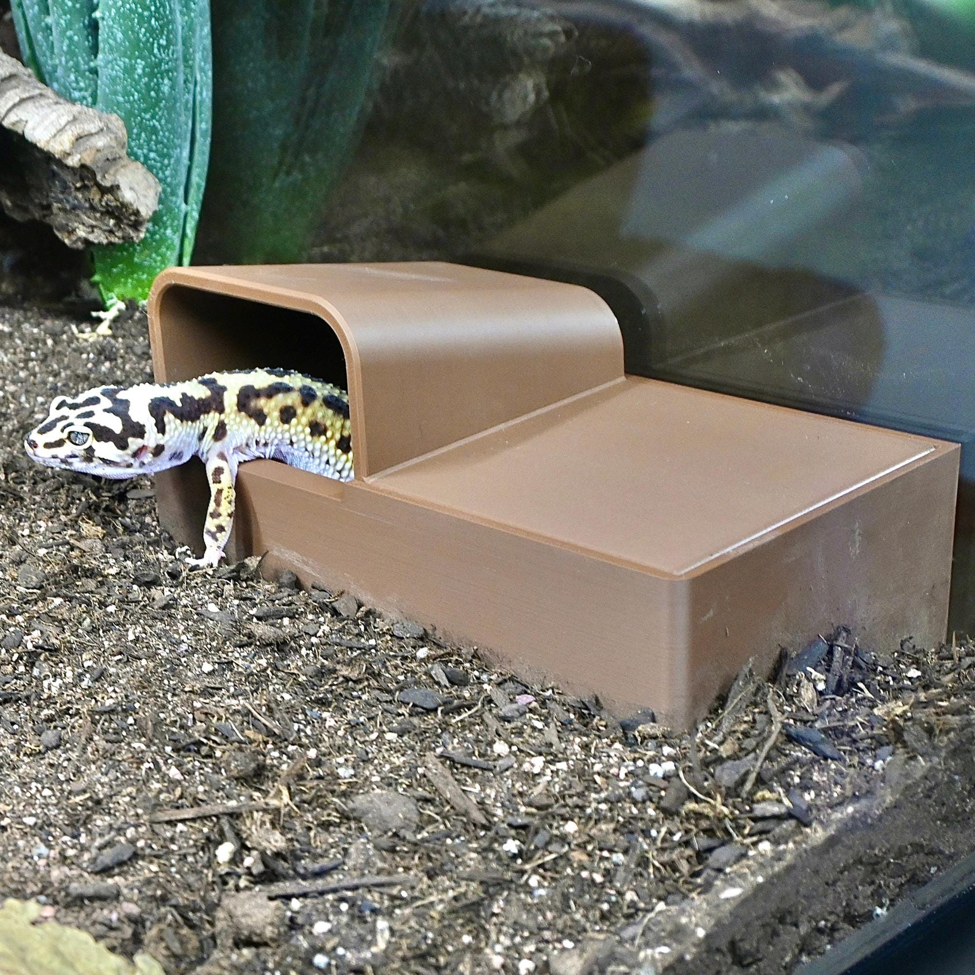Reptile Humid Hide Dig Box – Burrowing Cave for Lizards, Snakes, Geckos ...