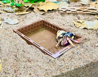 Hermit Crab Underground Pool – Climbing Water Dish Soaking Bowl