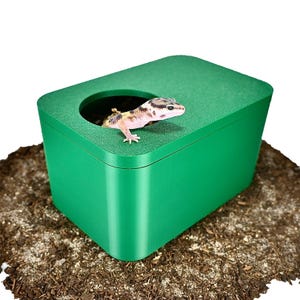 Reptile Humid Dig Box Enclosure Decor Reptile Tank Enrichment Decoration Snake Crested Gecko Leopard Gecko Lizard Cave