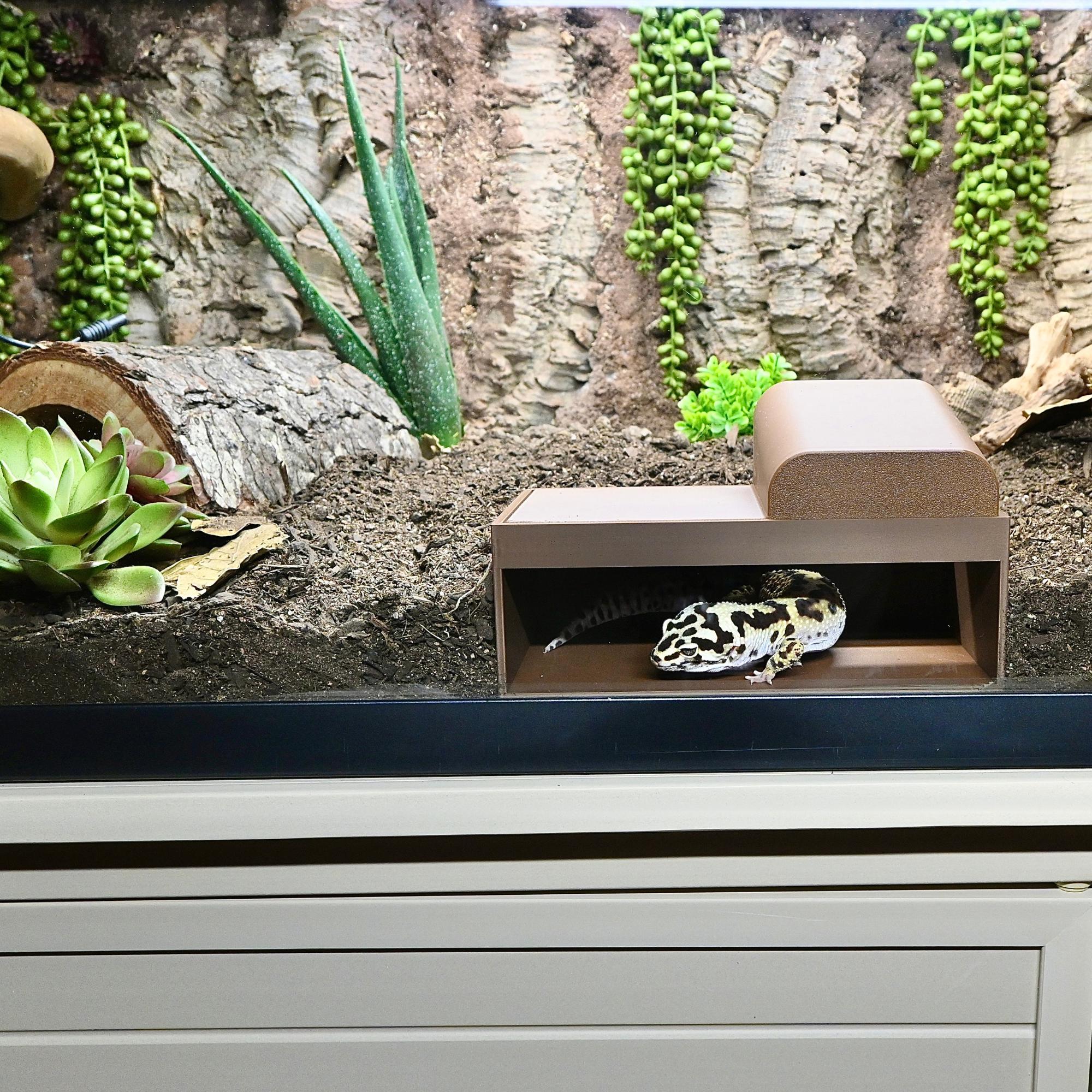 Reptile Humid Hide Dig Box – Burrowing Cave for Lizards, Snakes, Geckos ...