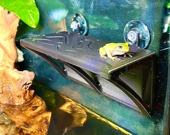 Gecko Frog Hammock Shelf Wall Decor Amphibian Reptile Tank Enrichment Decoration Crested Leopard Gecko Lizard Tree Frog Accessories Supplies