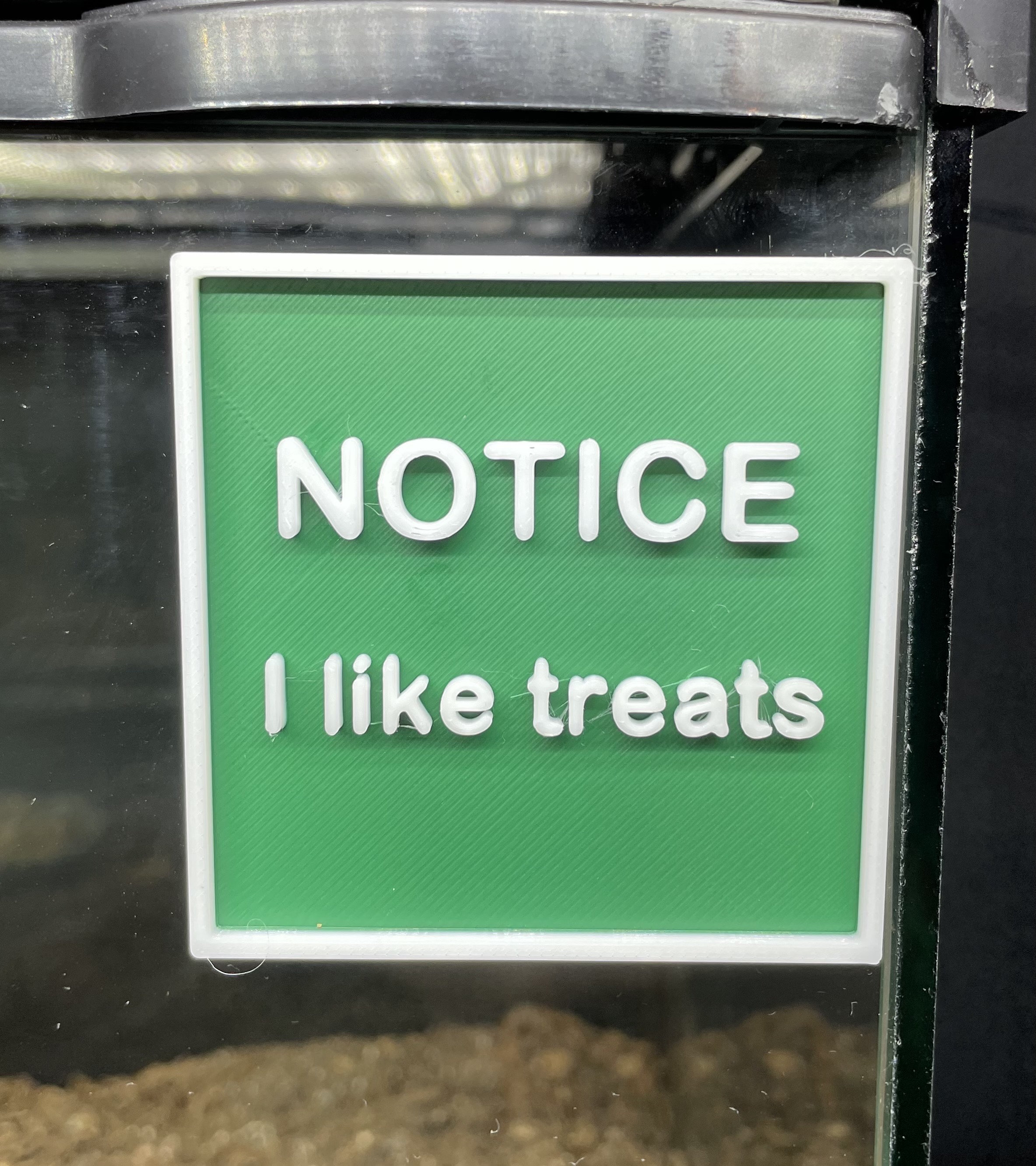 Hermit Crab Decoration Sign Notice I Like Treats Hermit Crab Ornament Hermit Crab Tank Sign Hermit Crab Decor Accessories Supplies