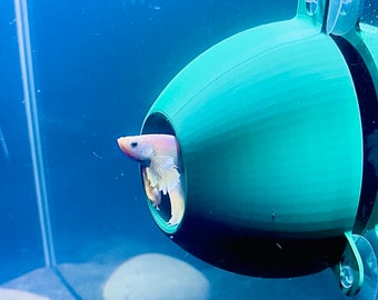 Betta Rest Suction Cup Ball Hide, Toy Cave for Betta Fish, Aquarium Decoration for Betta Fish