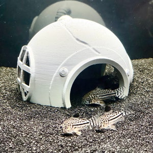 Aquarium Cave Sunken Scuba Helmet, Kuhli Loach Dojo Loach Corydoras Catfish Clown Loach Hideout