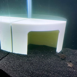 Aquarium Corner Cave Hideout Axolotl Cichlid Cave Fish Tank Accessories Supplies Decoration Decor Aquascape Hide