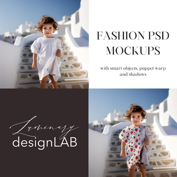 Adorable Children's Clothing Mock-Ups - High-Quality PSD Templates