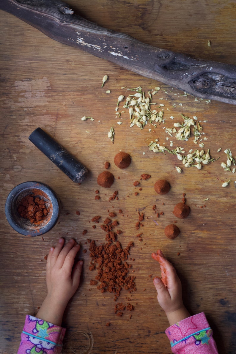 Mini Heart moon DIY incense kit botanical incense cones Etsy