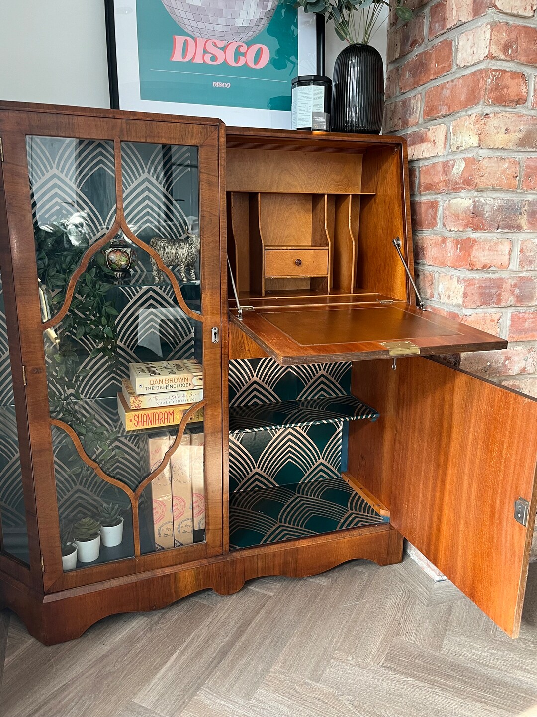 Art Deco Display Cabinet - Etsy UK