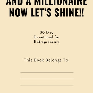 30 Day Devotional for Entrepreneurs