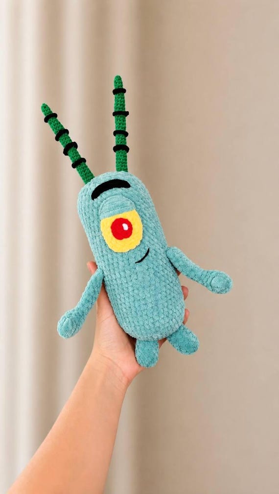Funny Green Sea Creature Crochet Pattern | PDF Amigurumi Tutorial | Кумедна зелена морська істота | PDF майстер-клас