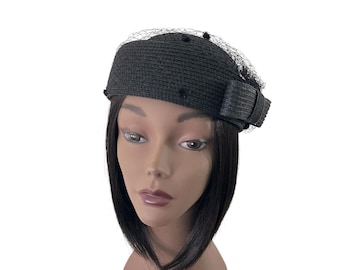 Spring/summer Pill box. Church Hat: Wedding, Tea Party Occasion. Ladies hats