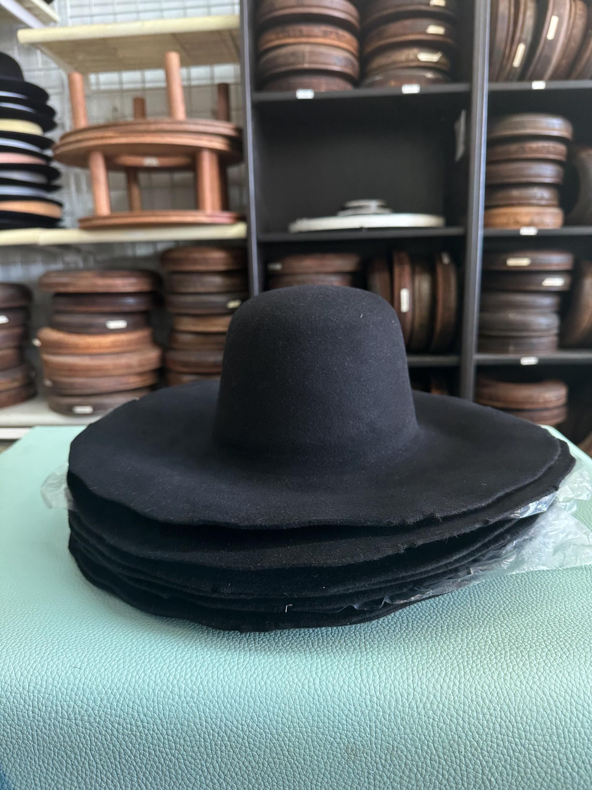 Wool Felt Beaver Felt Hat Blanks Black Heavy Wool Felt Hat Blank