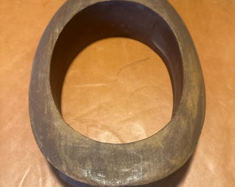 Antique Wooden Hat Flange Millinery Collection. Size 7 1/4. brim 1 3/4