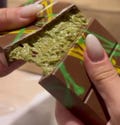 Dubai pistachio kunafeh chocolate bar / luxury callebaut belgian chocolate/next day delivery