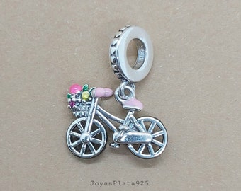 Bicycle Charm, Bicycle Pendant, Charm for Necklace or Bracelets, Bicycle Lover Amulet, Fits Brand Bracelets