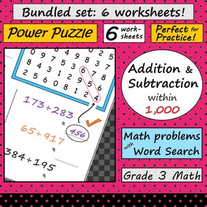 Addition & Subtraction within 1,000, Grade 3 Math