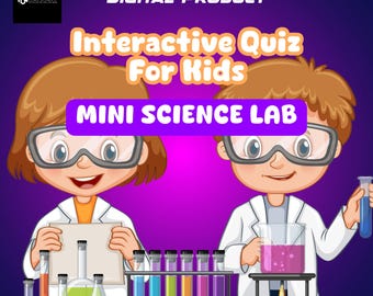 Interactive Science Quiz & Mini Lab for Kids, Fun and Educational STEM Activity | Digital Download