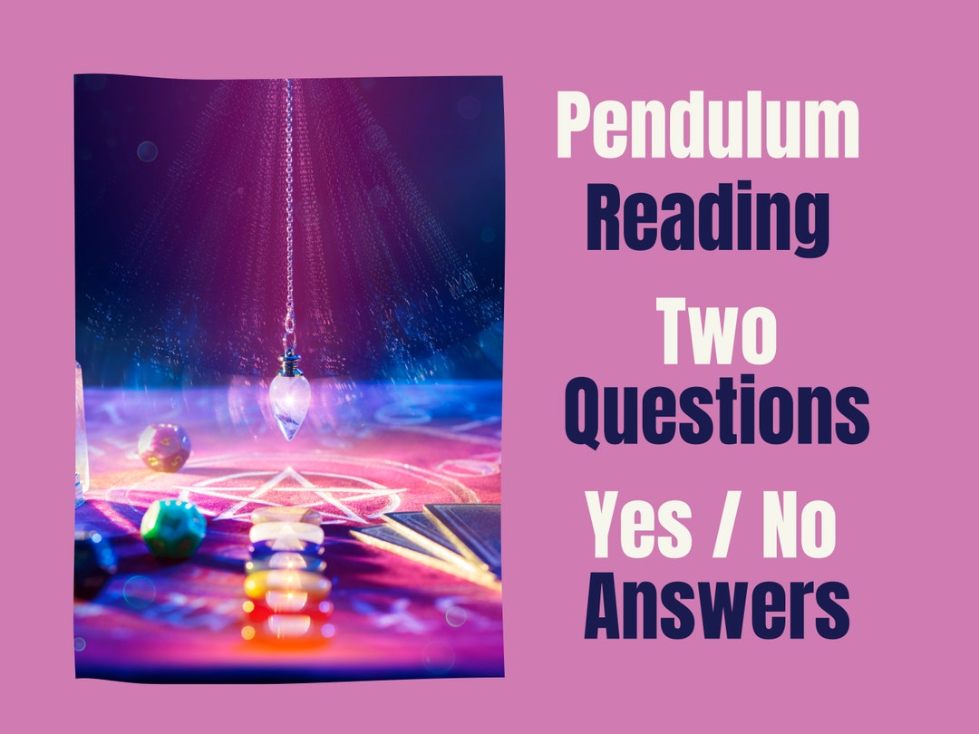 Pendulum Reading Two Questions Yes / No Answer - Etsy