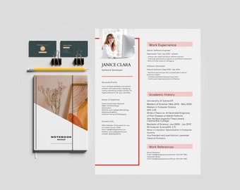 Professional Software Developer Technology Resume, Minimalist Resume Template, Professional Modern Resume Template Word, Software Developer.