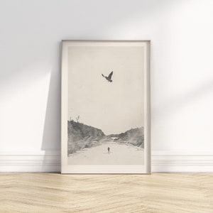 Holy Spirit Descends | John the Baptist Print | Bible Drawing | Jesus Artwork | Modern Christian Sketch | Aesthetic Christian Wall Art | Men